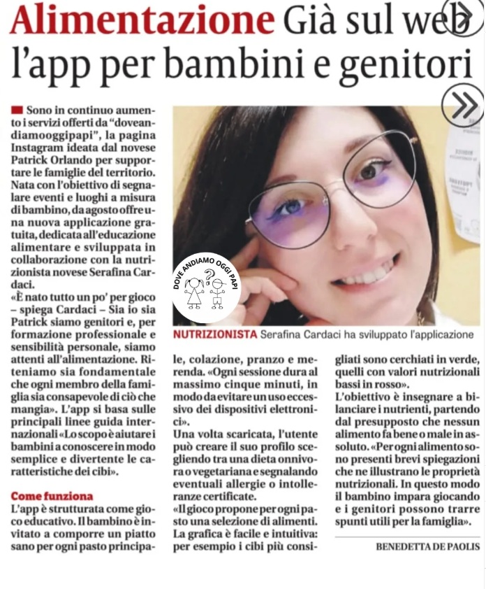 Articolo Il Novese – Il Piatto Sano